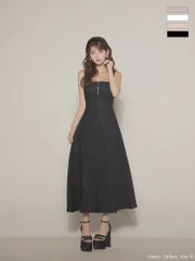 ブラック[OF08] [DE4635-LF4635-W-2511]【DEA./ディア】charmer jacquard back ribbon long dress/ カメリアジャガード/ バックリボン/ ロングドレス/ キャバドレス long