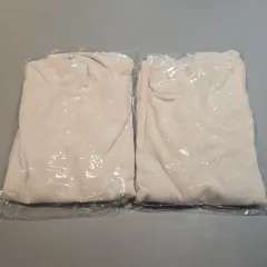 ユニクロ アイボリー ベルベット ゴージ ネック 長袖Tシャツ 新品 2点 150程度 サイズ