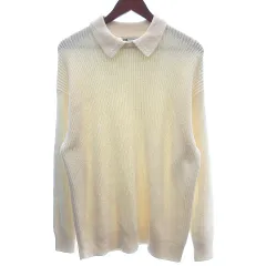 ザラ ZARA ニット セーター ステンカラー 長袖 M アイボリー 白 ホワイト /AU