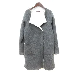 アーバンリサーチ URBAN RESEARCH コート ロング ウール 裏ボア One M チャコールグレー /MN