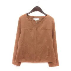 ロペピクニック ROPE Picnic ノーカラージャケット フェイクスエード 総裏地 40 L ベージュ /MS