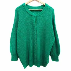 ビス ViS vis-a-vis カーディガン ニット 長袖 F 緑 グリーン /YK