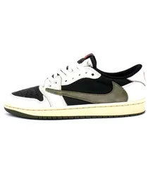 ナイキ NIKE × トラヴィス スコット Travis Scott 【 WMNS AIR JORDAN 1 LOW OG Medium Olive DZ4137 106 】 ウィメンズ エア ジョーダン 1 ロー ミディアム オリーブ スニーカー　h6244