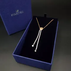 美品 Swarovski スワロフスキー ネックレス Lifelong Heart ハート ラインストーン クリスタル 揺れる エレガント 専用箱付き ギフト プレゼント 贈り物