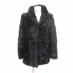 マーキュリーデュオ MERCURYDUO フェイクファーコート 総裏地 F 黒 ブラック /YK