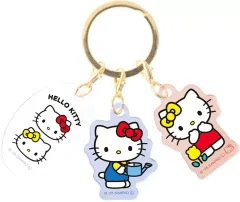 【中古】キーホルダー ハローキティ 3チャームキーホルダー 「サンリオキャラクターズ」