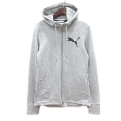 プーマ PUMA パーカー ジップアップ スウェット ロゴプリント L グレー /MN ●RY