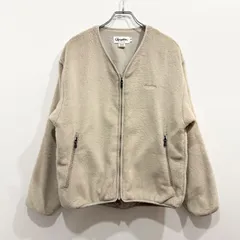 GYMPHLEX ジムフレックス ジップアップ ノーカラー フリースジャケット オフホワイト クリーム ベージュ サイズ14【送料込み】