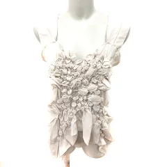 ズッカ zucca シャツ ブラウス ノースリーブ M ベージュ /RTのサムネイル