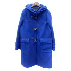 グリーンレーベルリラクシング ユナイテッドアローズ green label relaxing ダッフルコート ロング 総裏地 ウール 42 紺 ネイビー /MN