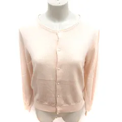 ロペピクニック ROPE Picnic カーディガン ニット 長袖 40 ピンクベージュ /RT ■MO