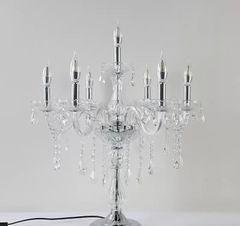 クリスタルガラス 欧風大気青色おしゃれ シャンデリア 6灯 E14 三色