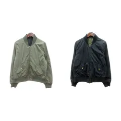 イング INGNI ジャケット ブルゾン 総裏地 中綿 リバーシブル M 緑 カーキ 黒 ブラック /MN ●RY