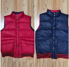 POLO RALPH LAUREN (ポロラルフローレン) リバーシブル ダウン ベスト L (14-16)