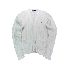 105 ポロ ラルフローレン 90s ケーブル編み カーディガン