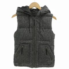 プラステ PLST リバーシブル ダウンベスト ジップアップ M グレー 黒 ブラック /FF 