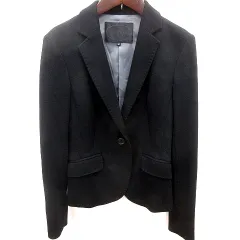 アンタイトル UNTITLED ジャケット テーラード 総裏地 ウール 0 黒 ブラック /RT