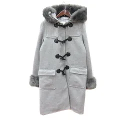 エゴイスト EGOIST ダッフルコート ロング 総裏地 中綿 フェイクファー 1 S グレー /MN