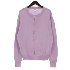 ザラ ZARA クルーネック ニット カーディガン パープル系 L