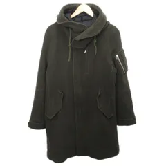 ユナイテッドアローズ A DAY IN THE LIFE UNITED ARROWS ダッフルコート フード ウール L カーキ 6225-648-0463 ■YHS4