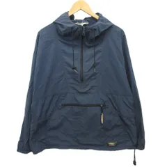 エルエルビーン L.L.BEAN ヴィンテージ 80s 90s アノラックパーカー ナイロンジャケット フーディ 紺 ネイビー L ■MET2