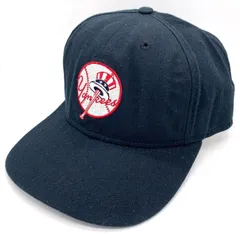 90's New Era ニューエラ MLB ニューヨーク・ヤンキース ウールベースボールキャップ ワッペン ネイビー USA製 Size 7 3/8(58.7cm)