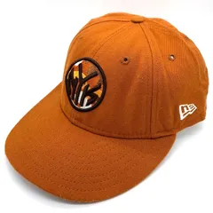 90's New Era ニューエラ 59FIFTY LOW PROFILE NBA ニューヨーク・ニックス ウールベースボールキャップ ダークオレンジ USA製 Size 7 1/4 (57.7cm)