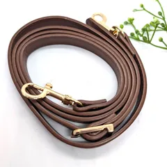 ショルダーストラップ　バッグ　肩ひも　茶色　ブラウン　コサッシュ　がま口　ポシェット　紐　ハンドメイド  布 革 ポーチ 和洋材料　手芸 金具 パーツ  資材 手作り 材料 素材 作製 財布  角形 裁縫 専門 送料無料　ポーチ　DIY