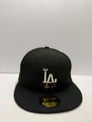 Newera ロサンゼルスドジャース メタルロゴ 59fifty フィッティドキャップ ブラックカラー