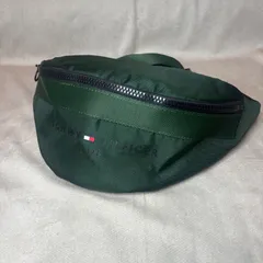 TOMMY HILFIGER トミー ヒルフィガー ロゴ ウエストバッグ グリーン カーキ メンズ レディース 美品 AM08097 LEW 2022SS USEDのサムネイル