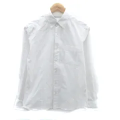 グリーンレーベルリラクシング ユナイテッドアローズ green label relaxing カジュアルシャツ ボタンダウン 長袖 無地 S オフホワイト /HO20