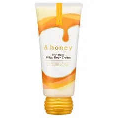 &honey (アンドハニー) リッチモイスト ホイップ ボディクリーム (超しっとり) 180g [金木犀ハニーの香り] [アロマハニーの香り]