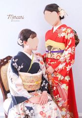 新品未使用 千總 落款あり 十三詣り ハーフ成人式 水色 振袖 セット 