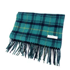 ビューティアンドユースユナイテッドアローズ マフラー ストール チェック柄 メンズ レディース グリーン ネイビー BEAUTY&YOUTH 【中古】