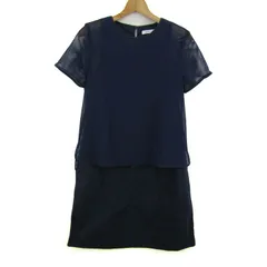 ラコステ ワンピース トップス 半袖 メッシュ レディース 36サイズ ネイビー LACOSTE 【中古】のサムネイル