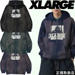 XLARGE エクストララージ DISCHARGE PRINTED OG ZIP HOODED SWEATSHIRT 101253012005 公式 正規品 新品 送料無料
