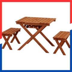 IKEA エップラロー ガーデンテーブル チェア セット ウッド 木製