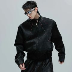 BTS Suga着用 hoshihime 星姫　別珍スカジャン　ブラック　XL BTS SUGA ユンギ 着用 ベロア スカジャン 新品タグ付き Free - メルカリ