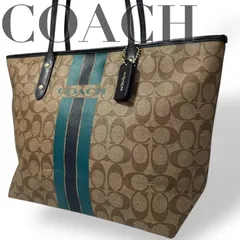 ☆★COACH コーチ★トートバッグ　シグネチャー　PVC　肩掛け　チャーム　ロゴ　A4サイズ収納可能　大容量　旅行　マザーズバッグ★　♯2114