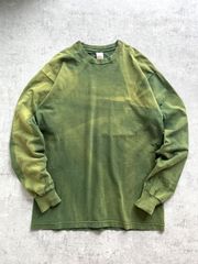 DELUXE スウェット トレーナー グリーン ペンキ加工 - メルカリ