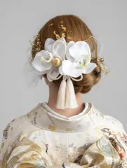 即日発送 ♥胡蝶蘭 髪飾り前撮り ♥成人式髪飾り