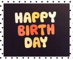 手作りアルバム仕掛け•パーツ　大きい文字　誕生日5