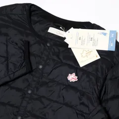 ★ロゴス LOGOS DAYS アウトドア 新品 メンズ 撥水 防風 ノーカラー 収納 中綿 ライト ジャケット 黒 Mサイズ[7442939-06-M]一 二 壱★QWER