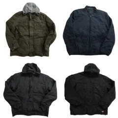古着卸 まとめ売り ブランドMIX ヘビー ジャケット 4枚セット (メンズ XL ) リーバイス ディッキーズ ノーティカ 中古 古着 NC7177