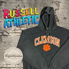 【RUSSELL】Y2K カレッジロゴ スウェットパーカー XL クレムソン大学 古着