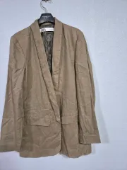 ZARA ザラ リネン ブレーザー ブラウン M