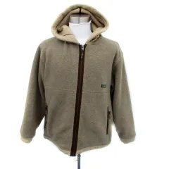 エーグル AIGLE ジャケット ミドル丈 フード付き M 茶色 ブラウン /HO3