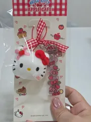 サンリオ ハローキティ Apple Music アップルカフェ MD 商品 ストラップ マスコット ぬいぐるみ レッド キーホルダー