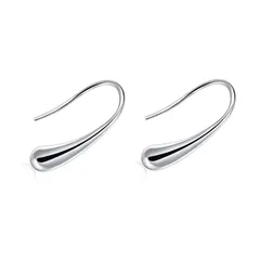 【在庫処分】しずくピアス 人気 フックピアス シルバー925 金属アレルギー対応 レディース ウォータードロップピアス シンプル 女性 水滴ピアス クリスマス 誕生日 贈り物