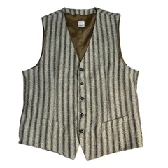 C407 DOMENICO TAGLIENTE ドメニコタリエンテ ベスト チョッキ ストライプ フォーマル イタリア製 メンズ 52